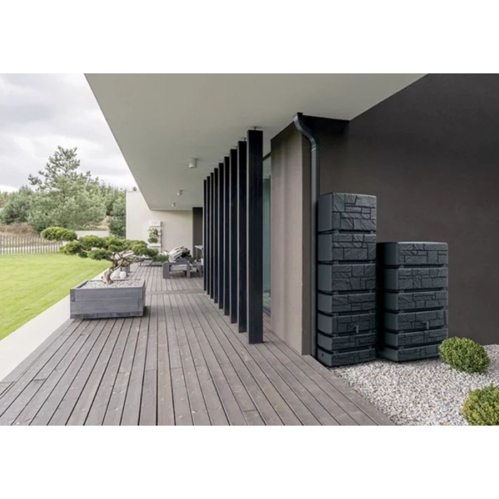 Regenwassertank Prosperplast Arves Tower Stone , 500L, Grau | Regenwassertanks | Wassertanks |
