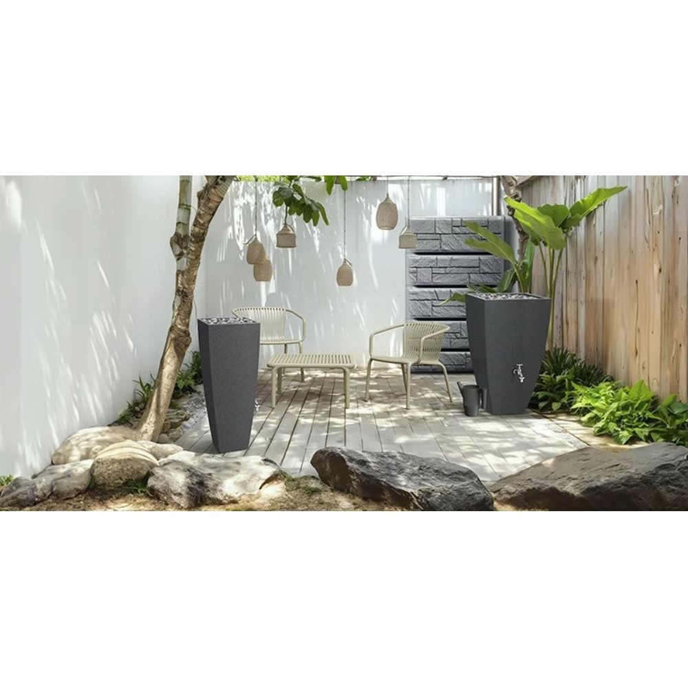 Regenwassertank Prosperplast Arves Wall Stone, 400L, Anthrazit | Regenwassertanks | Wassertanks |