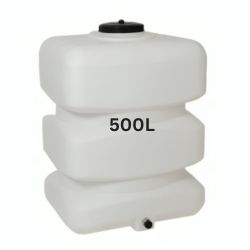 Weißer 500-Liter-Trinkwassertank